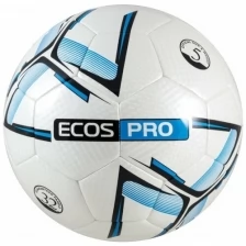 Мяч футбольный ECOS Pro Hybrid Neon. Размер №5 Синий,Ecos